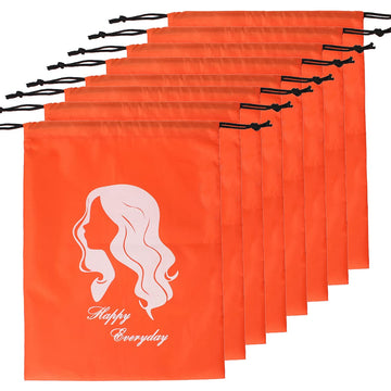 8Pack Ladies Drawstring Hair Storage Bag, Hair Tress, Wig, Hairdressing Tools, Gift Bag And Travel Bag